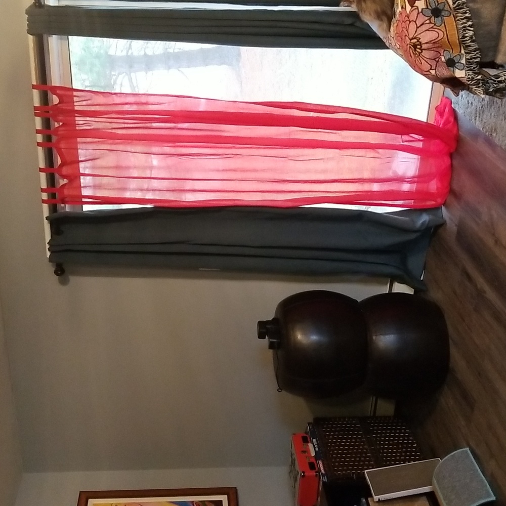 Red Tab Cotton Cutains
